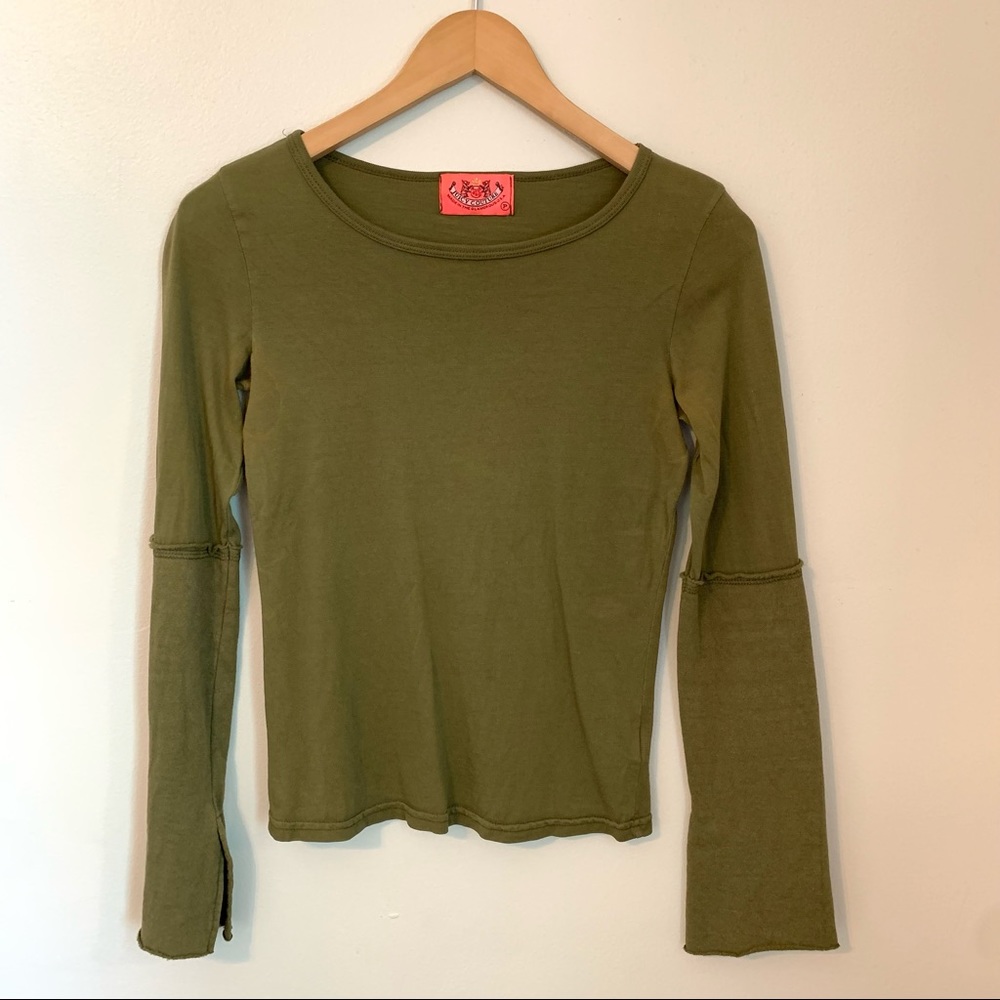 Y2K Juicy Couture split-sleeve long-sleeve